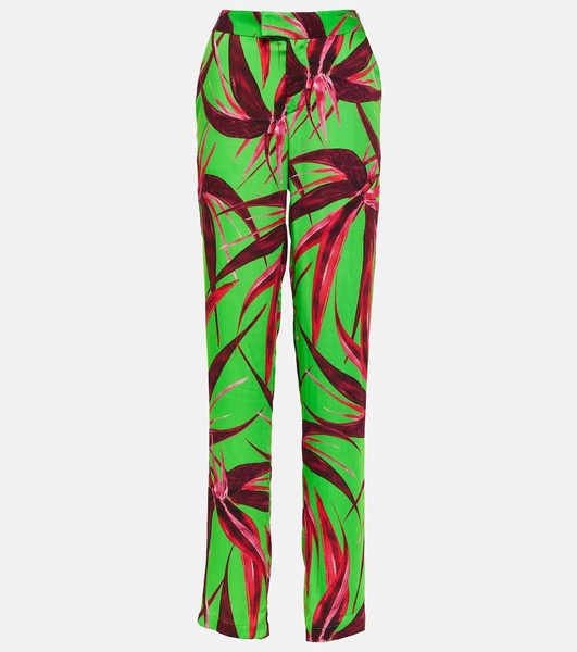 Floral straight pants