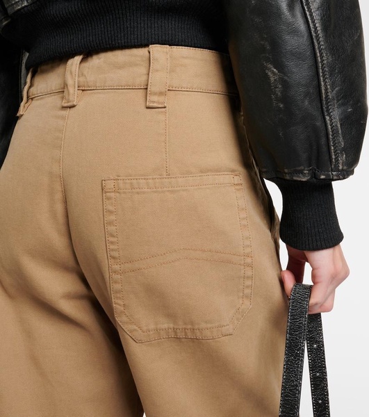 Potinal belted cotton cargo pants