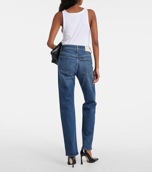 Zurie mid-rise straight jeans