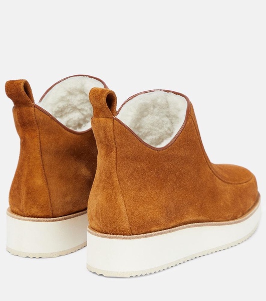 Harry shearling-lined suede ankle boots