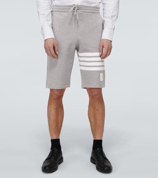 4-Bar jersey cotton shorts