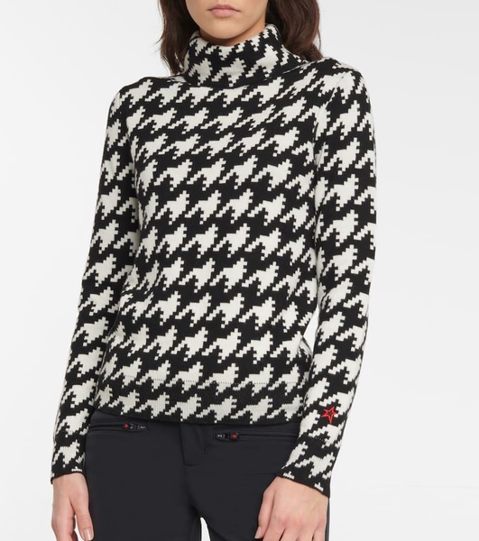 Vichy wool turtleneck sweater