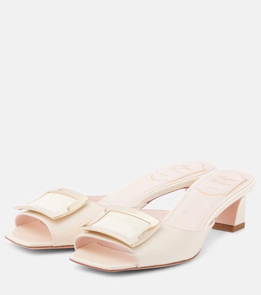 Trompette 45 patent leather mules