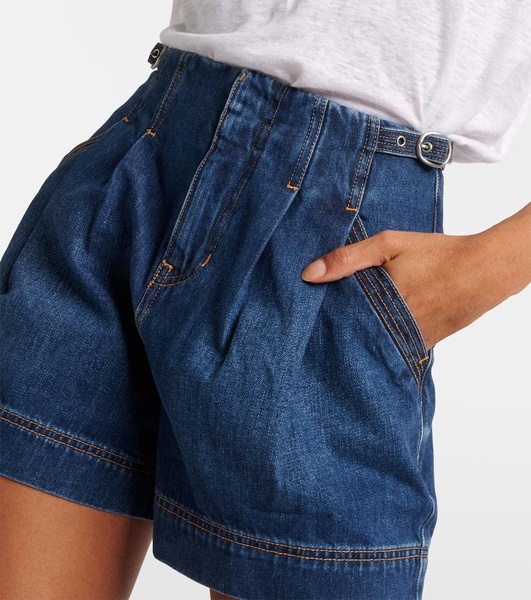 Jaffe high-rise denim shorts