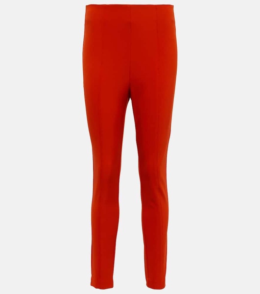 High-rise skinny scuba pants