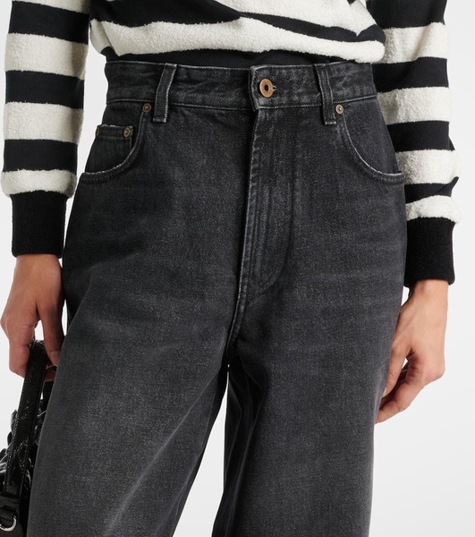 Trompe l'oeil wide-leg jeans