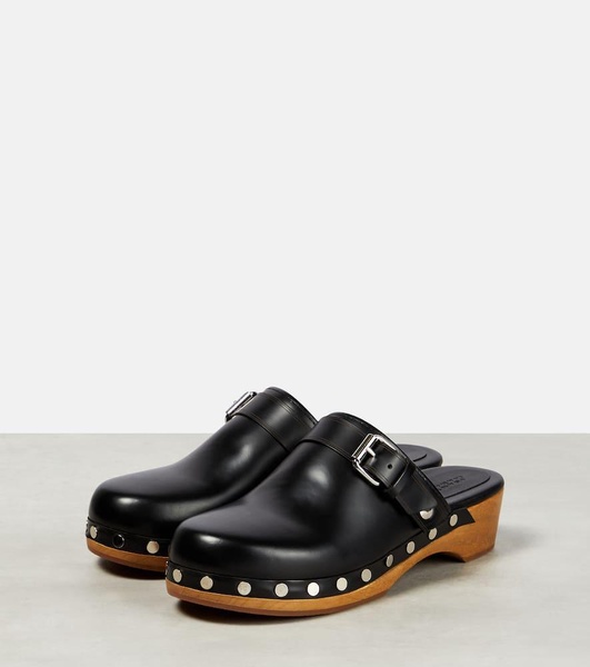 Thalie leather clogs