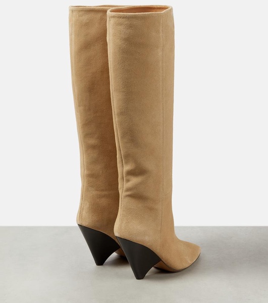 Lakita suede knee-high boots