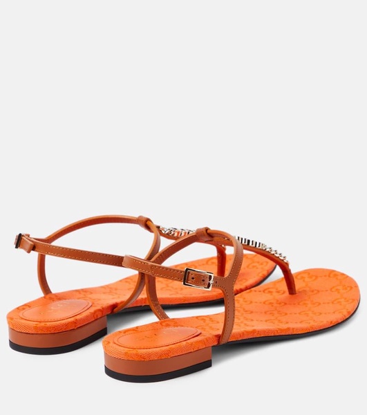 Gucci Signoria leather thong sandals