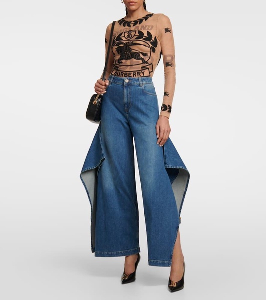 High-rise wide-leg jeans