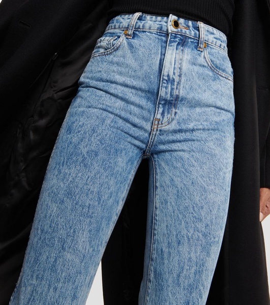 Danielle high-rise straight jeans