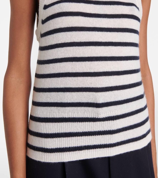 Myrick striped cashmere top