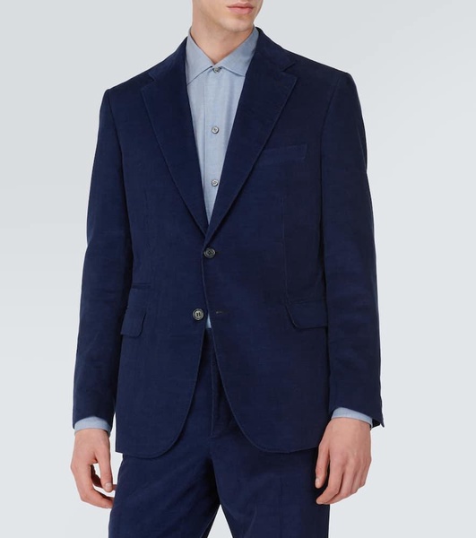 Cotton and cashmere corduroy suit