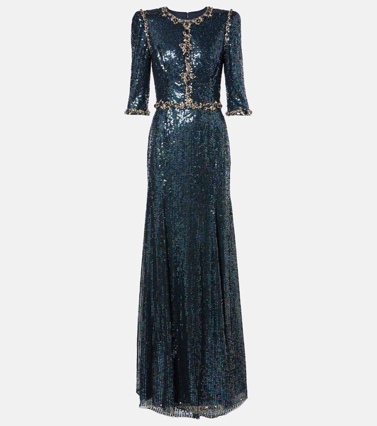 Pretty Thing embellished sequined gown