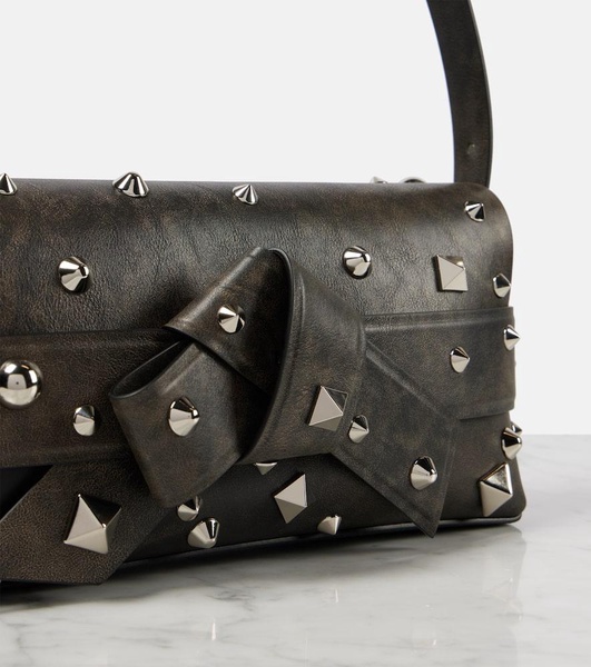 Musubi studded leather shoulder bag