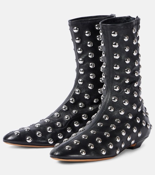 Apollo studded leather booties