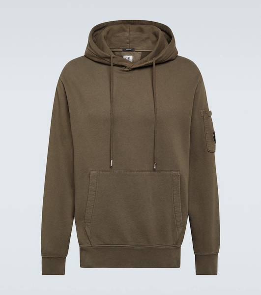 Lens cotton fleece hoodie