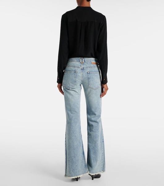 High-rise slim jeans