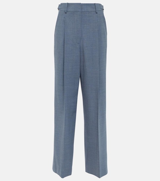 Wool-blend palazzo pants