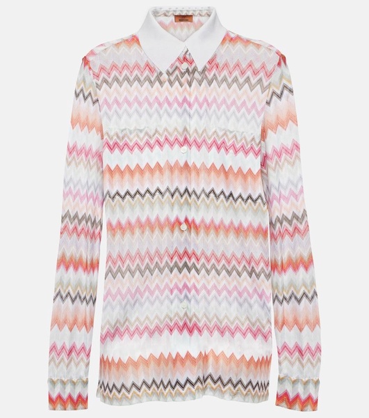 Zig Zag cotton-blend shirt