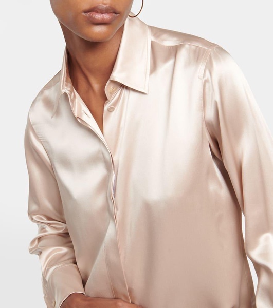 Aiello silk satin shirt