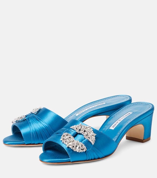 Prinap 50 embellished satin mules