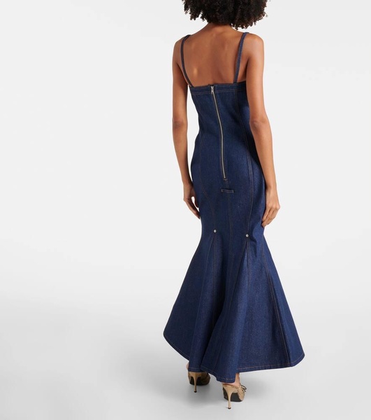 Denim maxi dress