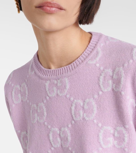 GG knit wool top