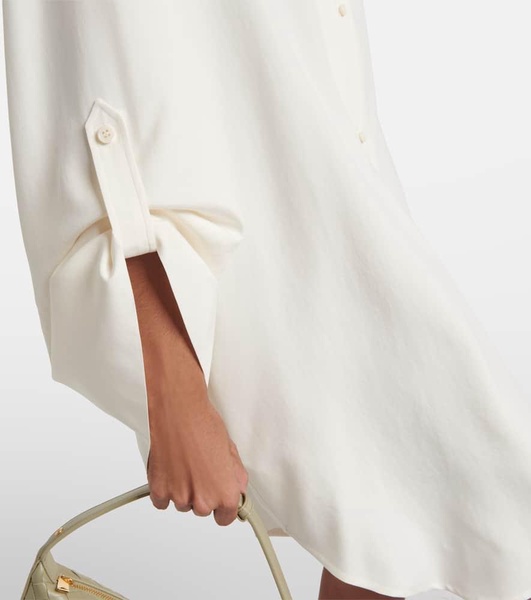 Kristen silk shirt dress