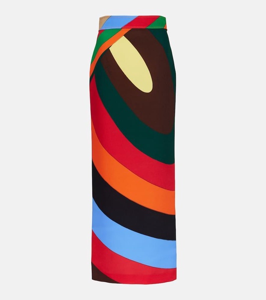 Iride crepe maxi skirt 