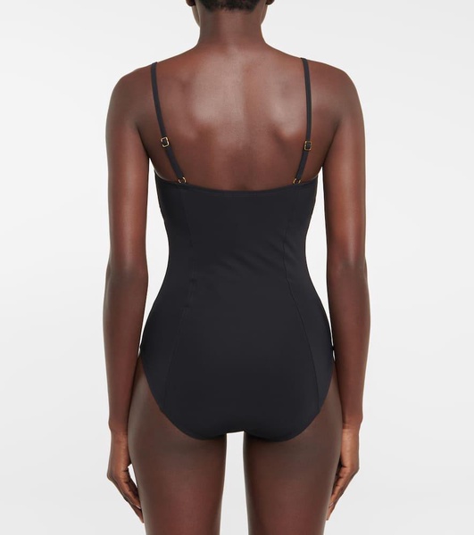 Sweetheart-neck swimsuit