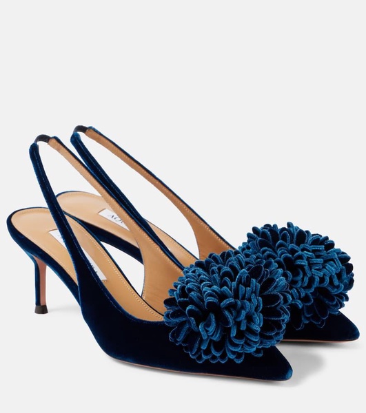 Couturier 65 velvet slingback pumps