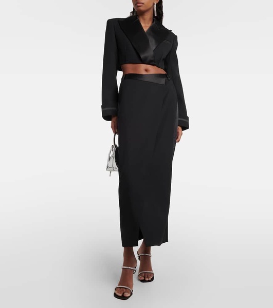 Clarissa wool-blend maxi skirt 