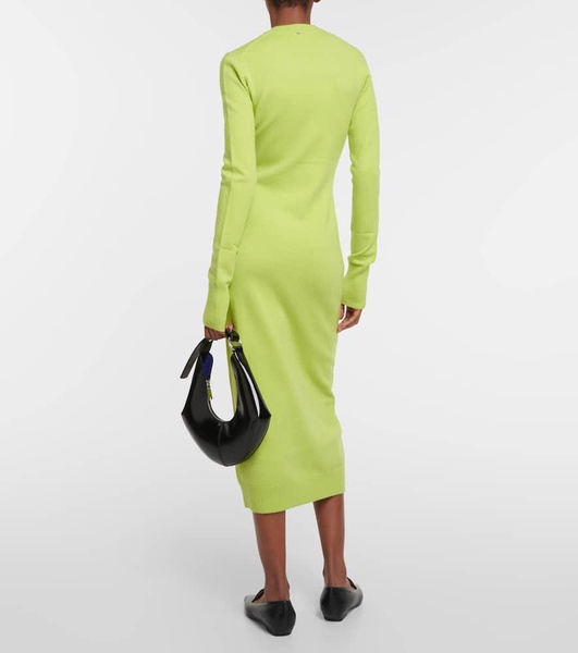 Divo cashmere and wool blend midi dress