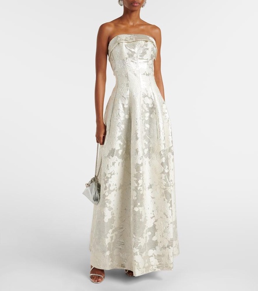 Octavia Lamé Jacquard Corset gown