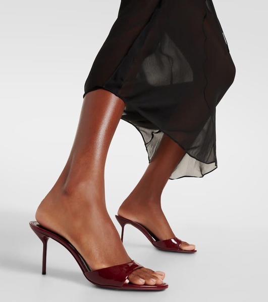 Lidia 70 patent leather mules