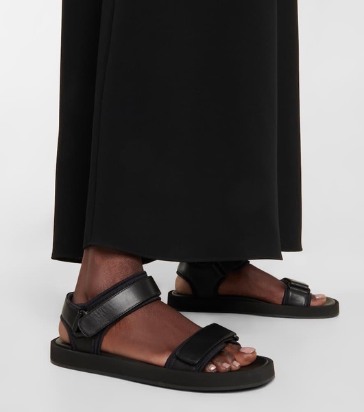 Hook and Loop leather sandals