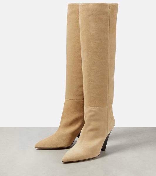 Lakita suede knee-high boots