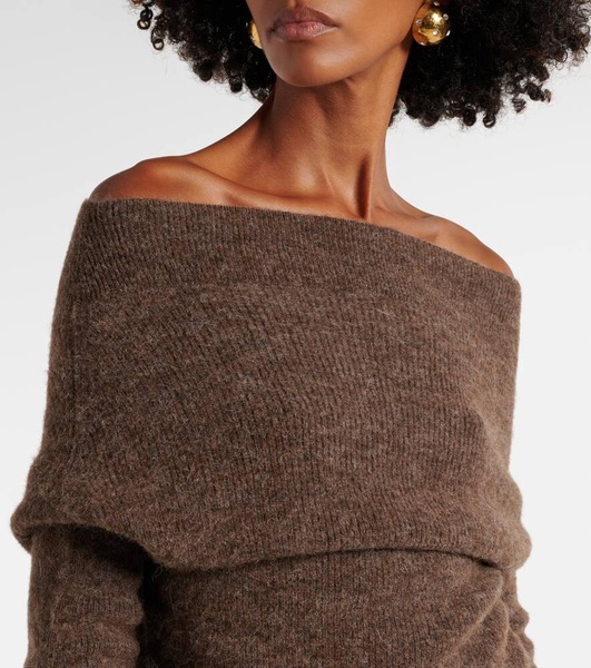 Alpaca and wool-blend sweater