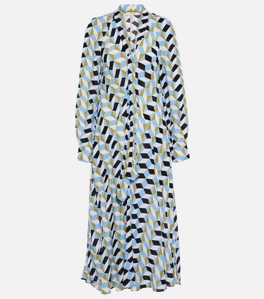 Graphic Volumes printed midi dress