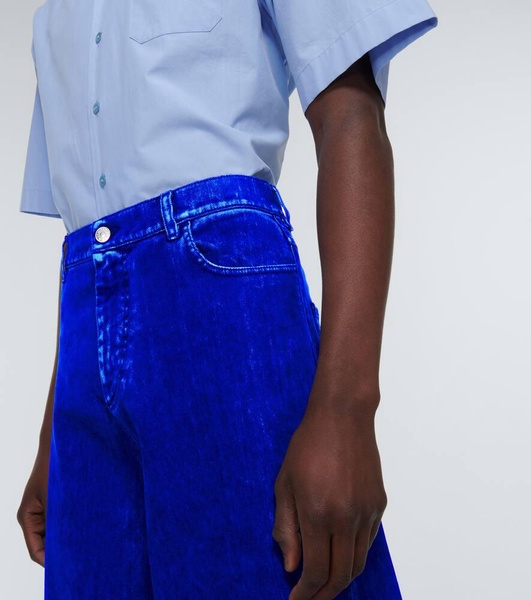 Mid-rise barrel-leg jeans