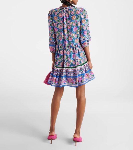 Hawken floral silk minidress