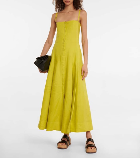 Margritte linen midi dress