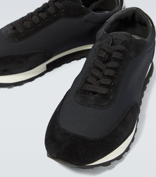 Owen Runner suede-trimmed sneakers