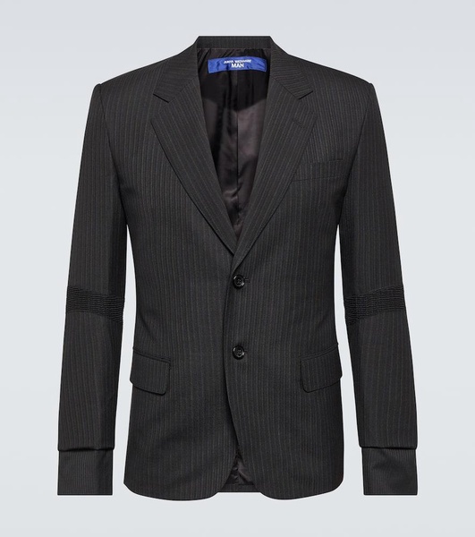 Pinstripe wool blazer