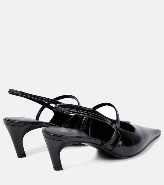 The Sharp leather slingback pumps