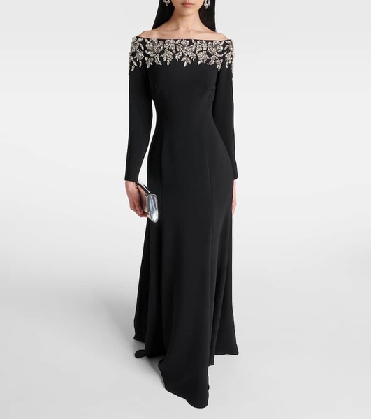 Rosabel off-shoulder beaded gown