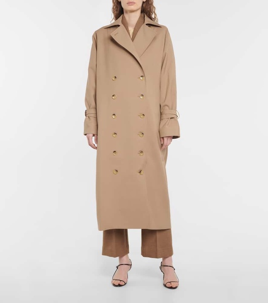 Signature cotton-blend trench coat