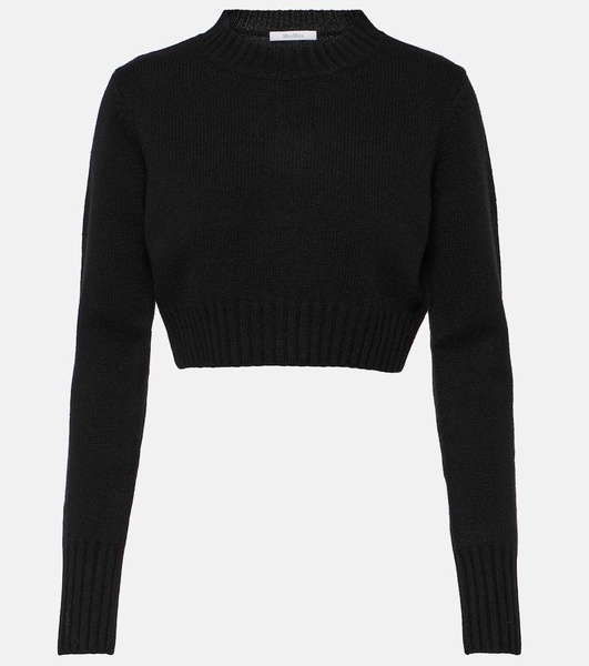 Jazz cropped cashmere sweater