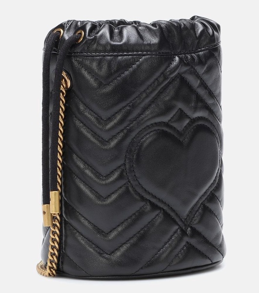 GG Marmont Mini leather bucket bag